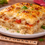 Lasagnes fondantes aux 3 fromages et poulet à l'autocuiseur Moulinex