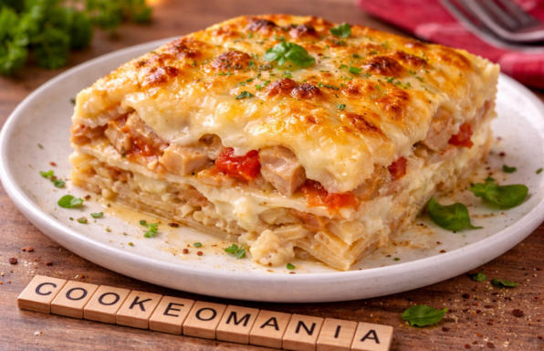 Lasagnes fondantes aux 3 fromages et poulet au Cookeo