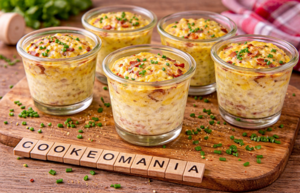 Petits flans fondants aux lardons et emmental au Cookeo