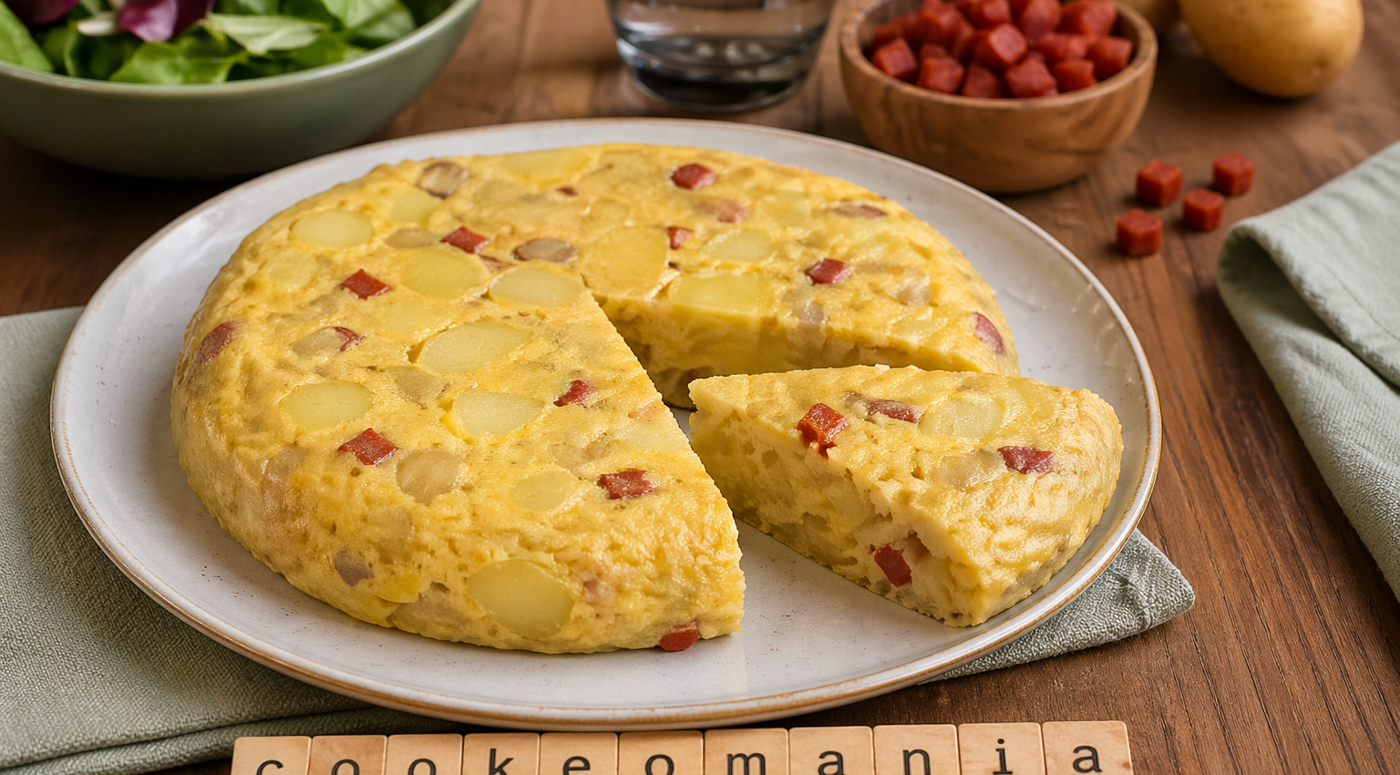 Tortilla aux pommes de terre et chorizo au Cookeo une recette généreuse et facile à partager