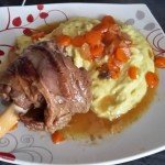 Souris d’agneau au cumin et miel avec ses carottes au cookéo