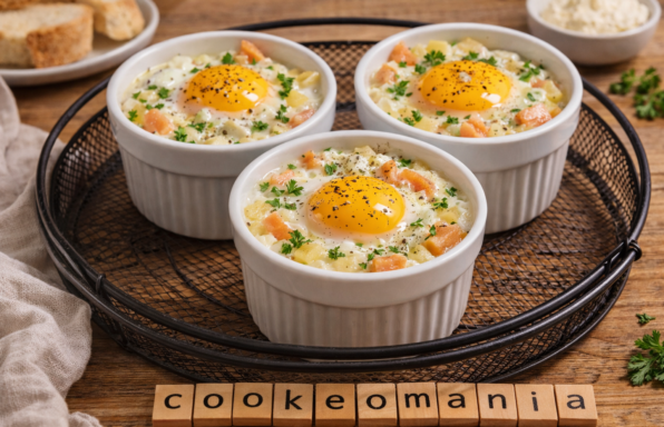 Œuf cocotte au saumon fumé au Cookeo la recette facile et gourmande avec pommes de terre et comté