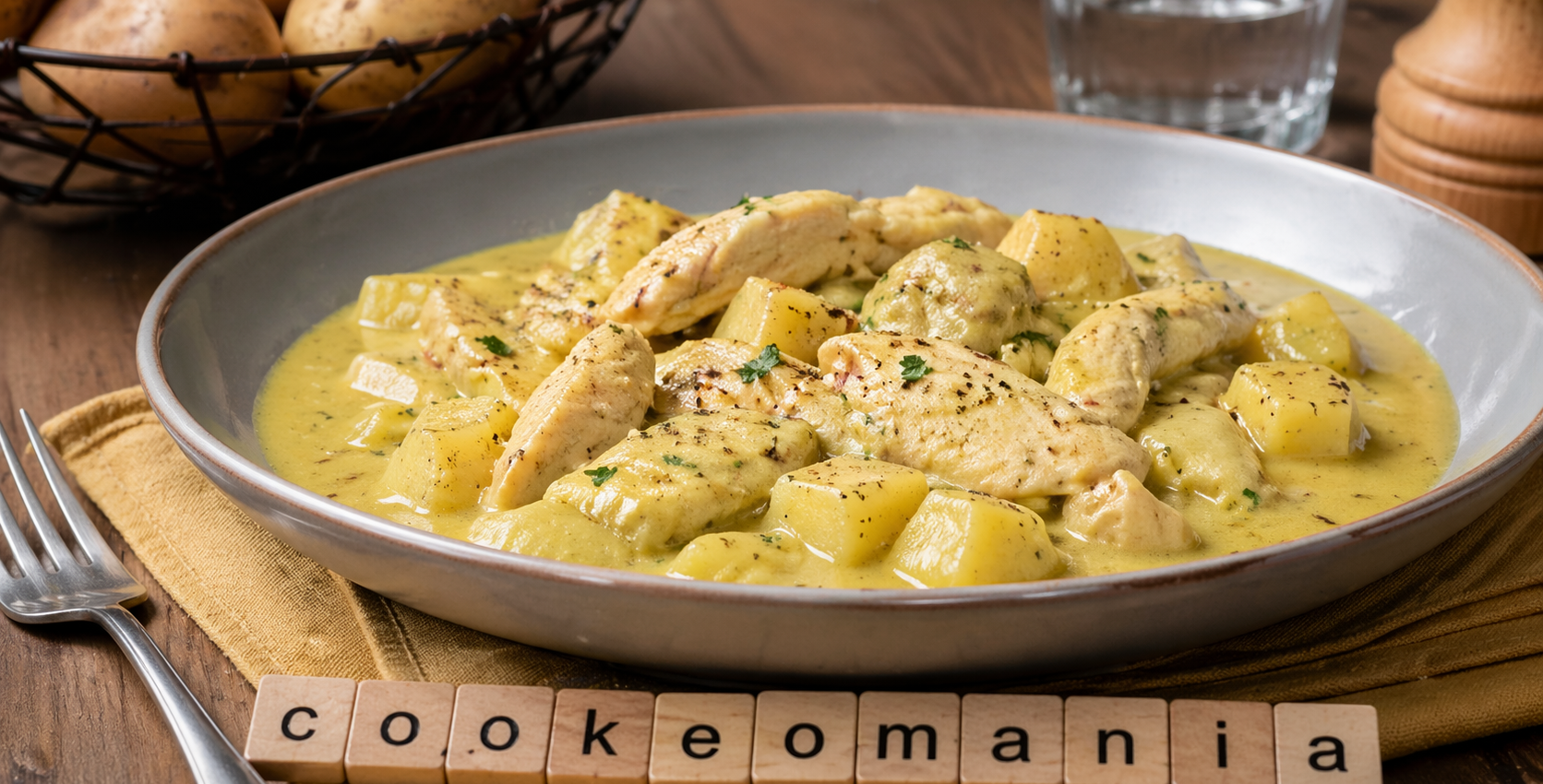 Pommes de terre fondantes et aiguillettes de poulet à la Savora au Cookeo un plat crémeux et plein de goût