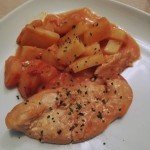 Blanc de dinde avec ses pommes de terre sauce tomates au robot multi-cuiseur cookéo