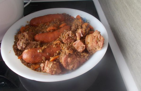 petit salé aux lentilles au cookeo