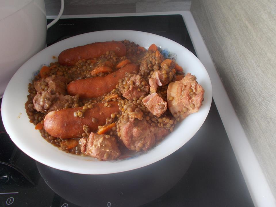 petit salé aux lentilles au cookeo