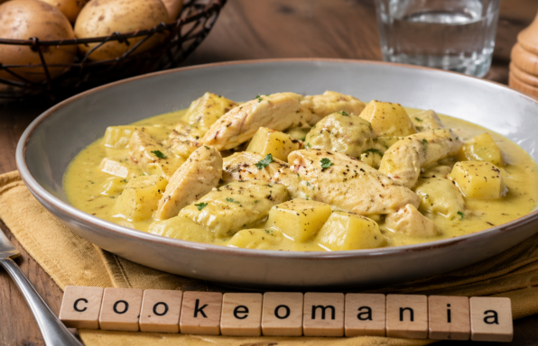 Pommes de terre fondantes et aiguillettes de poulet à la Savora au Cookeo un plat crémeux et plein de goût