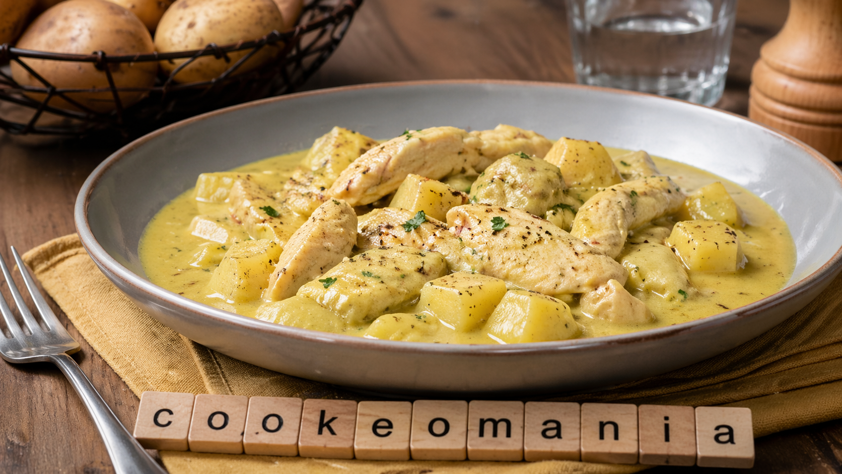 Pommes de terre fondantes et aiguillettes de poulet à la Savora au Cookeo un plat crémeux et plein de goût