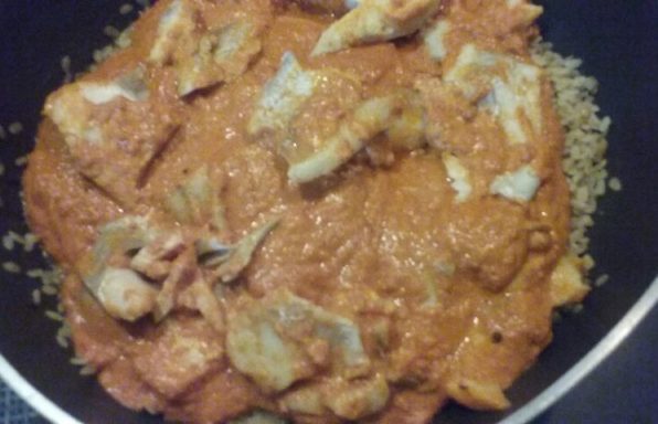 Filet de colin sauce chorizo et poivron 3478