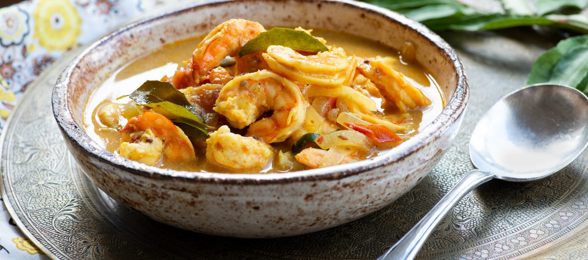 Crevette au lait de coco et curry au cookeo