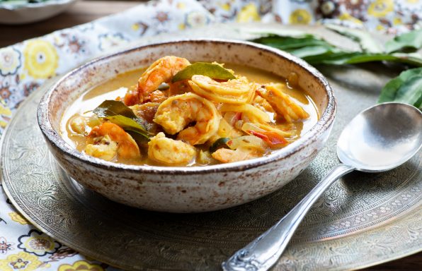 Crevette au lait de coco et curry au cookeo