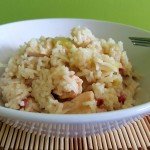 Risotto au poulet, courgettes et lardons au multicuiseur Moulinex