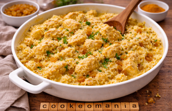 Riz au curry et raisins au Cookeo : le poulet crémeux sucré salé qui change du riz classique