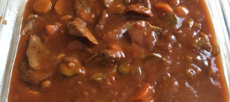 Langues de porc sauce piquante