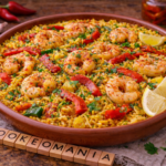 Riz pilaf aux crevettes, poivrons grillés et épices douces au robot multi-cuiseur cookéo