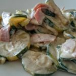 Courgette façon carbonara au robot multi-cuiseur cookéo