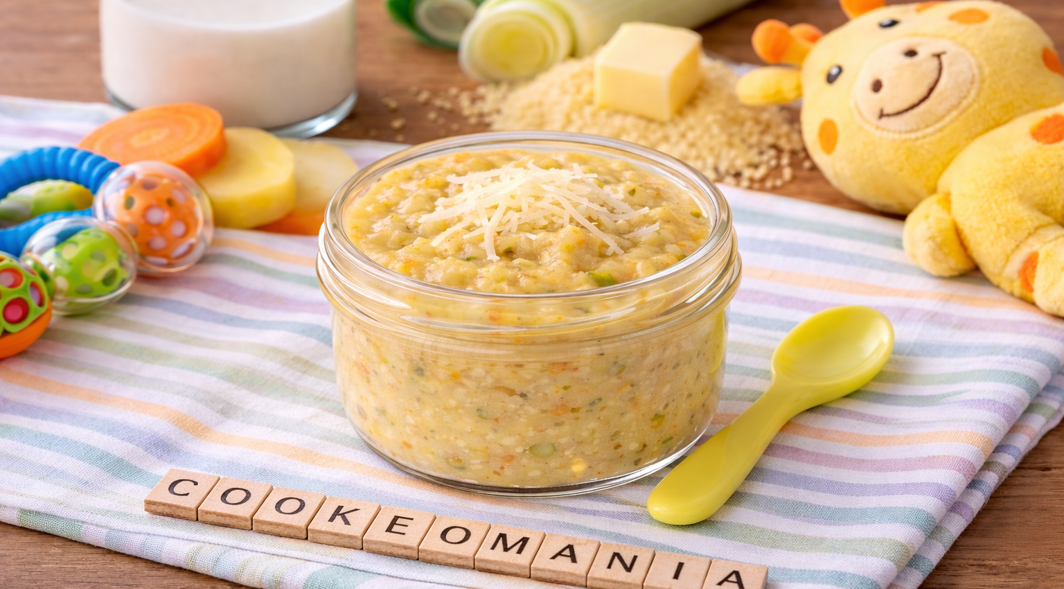 Bouillie fondante de légumes au gruyère pour bébé au Cookeo
