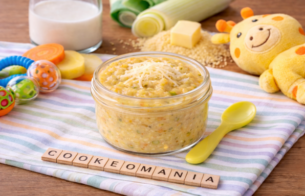 Bouillie fondante de légumes au gruyère pour bébé au Cookeo