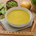 Bouillon doux de pomme de terre, petits pois et cocos plats au multicuiseur cookéo