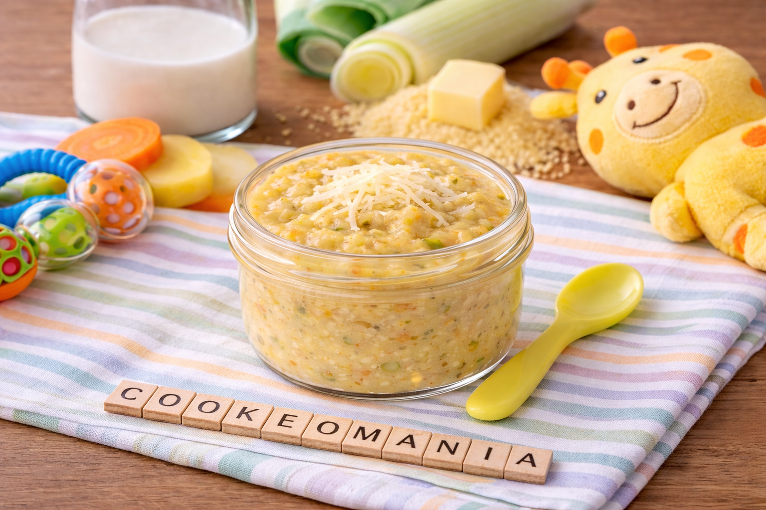 Bouillie fondante de légumes au gruyère pour bébé au Cookeo