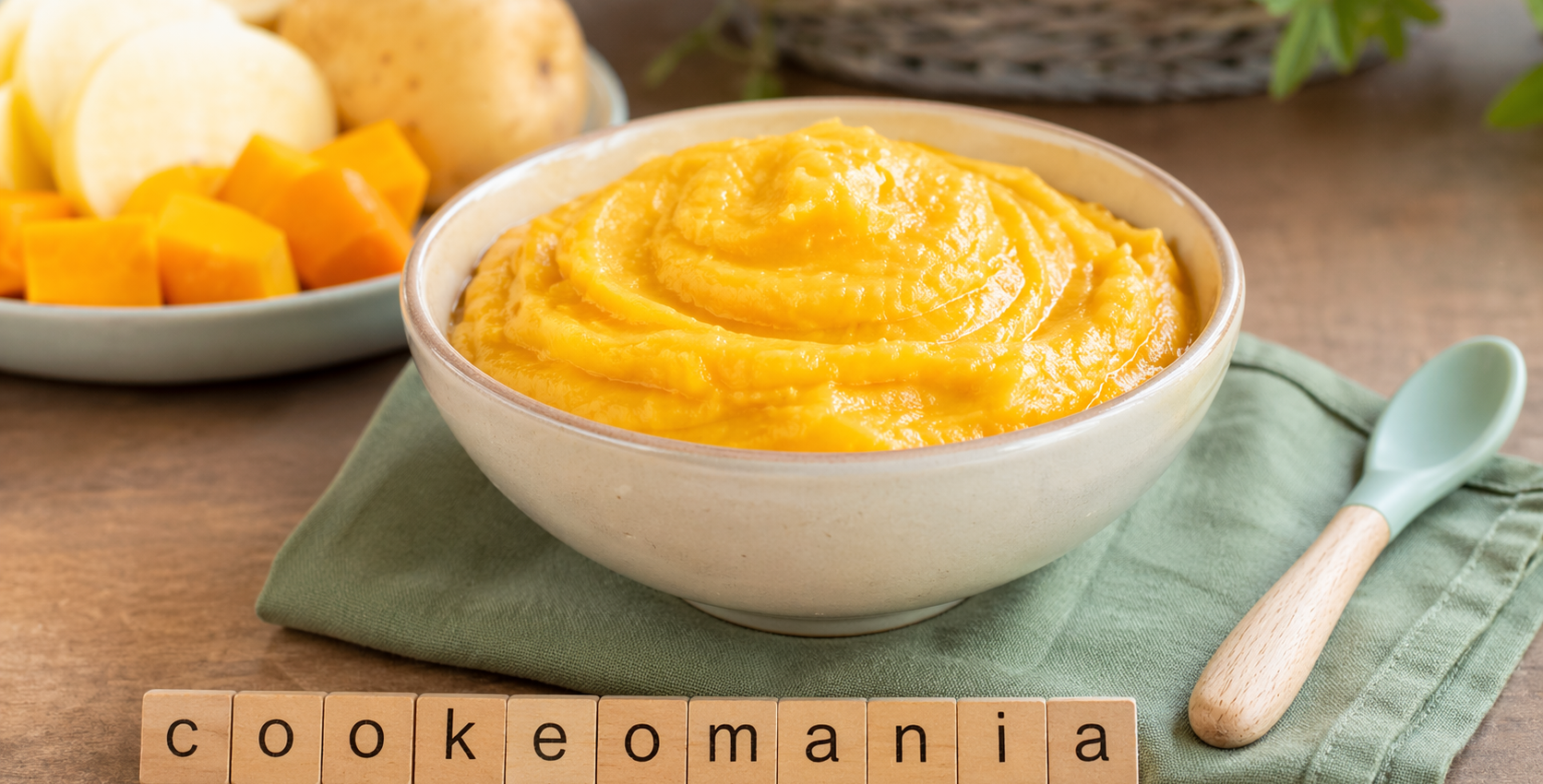 Purée toute douce de pommes de terre et courge au Cookeo pour bébé dès 6 mois