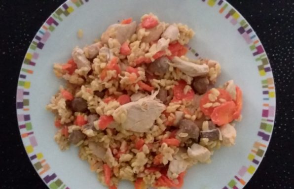 Sauté de dinde aux carottes et au blé WW au cookeo