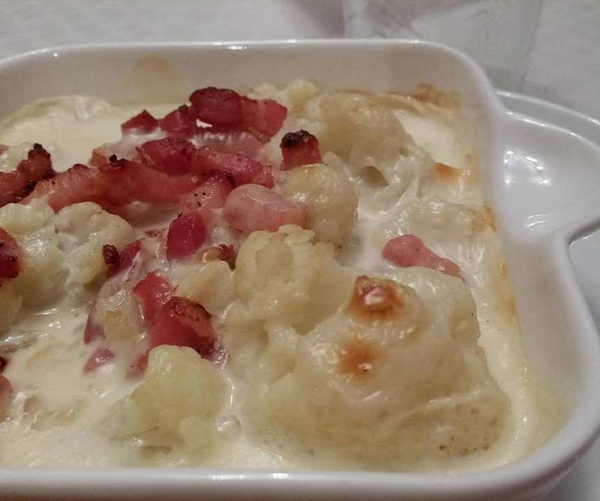 Recette Cookeo Gratin De Choux Fleur Aux Lardons Au Cookeo