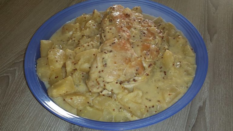 Rôti de Dinde à la moutarde ancienne au pâtisson au cookeo - Cookeo Mania