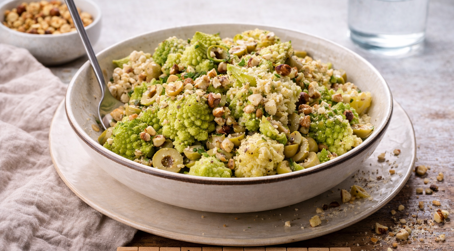 Chou romanesco à la noisette au Cookeo une recette légère, originale et pleine de saveur