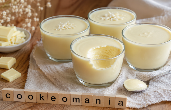 Crème au chocolat blanc au Cookeo, un dessert fondant et tout doux en verrines