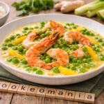Curry de gambas aux petits pois et mangue, une assiette qui change à l'autocuiseur Moulinex
