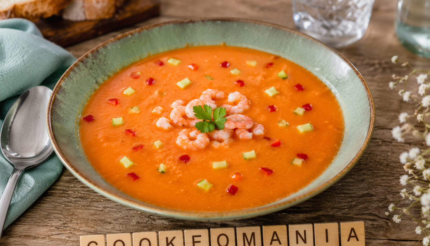 Gaspacho de crevettes au fenouil au Cookeo une entrée froide légère et raffinée