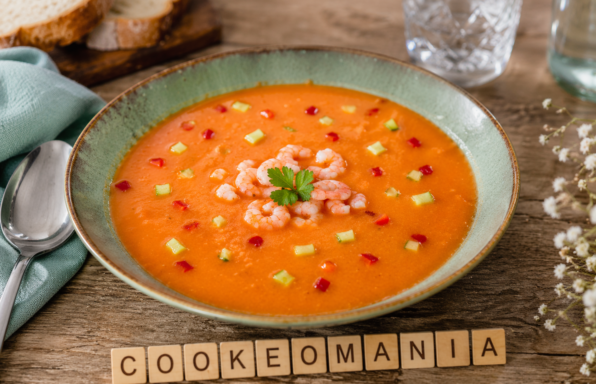 Gaspacho de crevettes au fenouil au Cookeo une entrée froide légère et raffinée