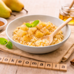 Couscous sucré aux poires et miel, tout simple et réconfortant au cookéo
