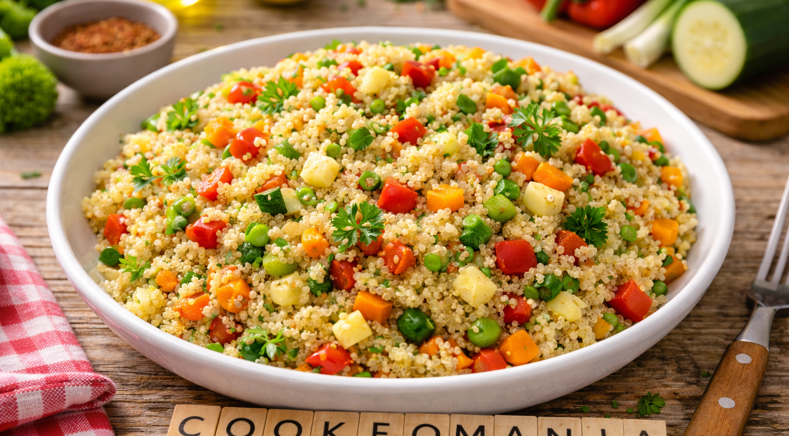 Quinoa aux légumes au Cookeo la recette facile, légère et colorée