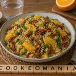 Salade au Cookeo de boulgour aux herbes fraîches, orange et tomates confites à l'autocuiseur Moulinex
