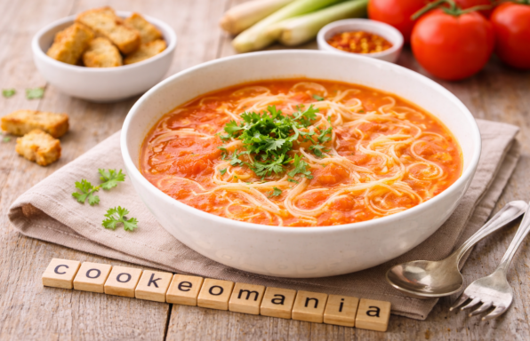 Soupe de tomates à la citronnelle, légère et parfumée au Cookeo