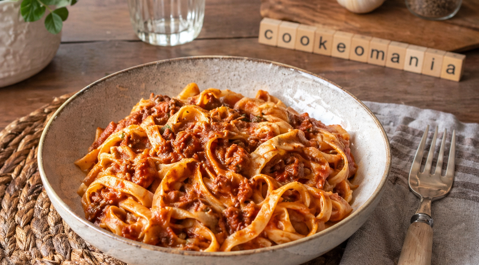 Tagliatelles façon bolognaise au cumin au Cookeo la recette généreuse de Monica