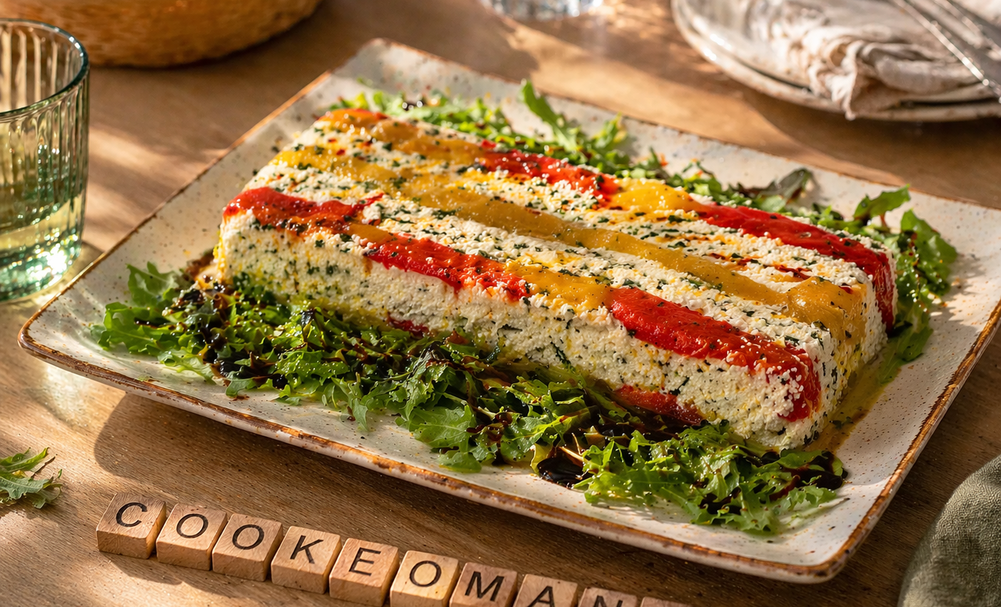 Terrine de ricotta aux poivrons au Cookeo une entrée fraîche, colorée et facile