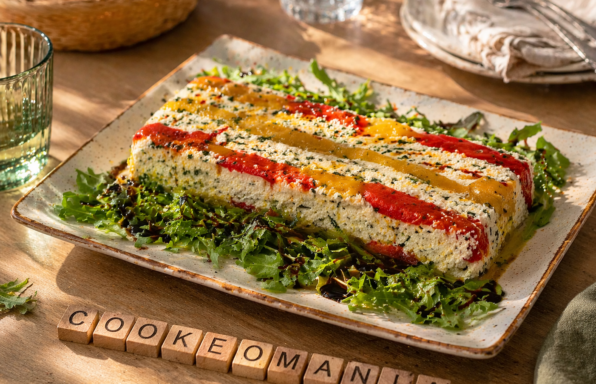 Terrine de ricotta aux poivrons au Cookeo une entrée fraîche, colorée et facile