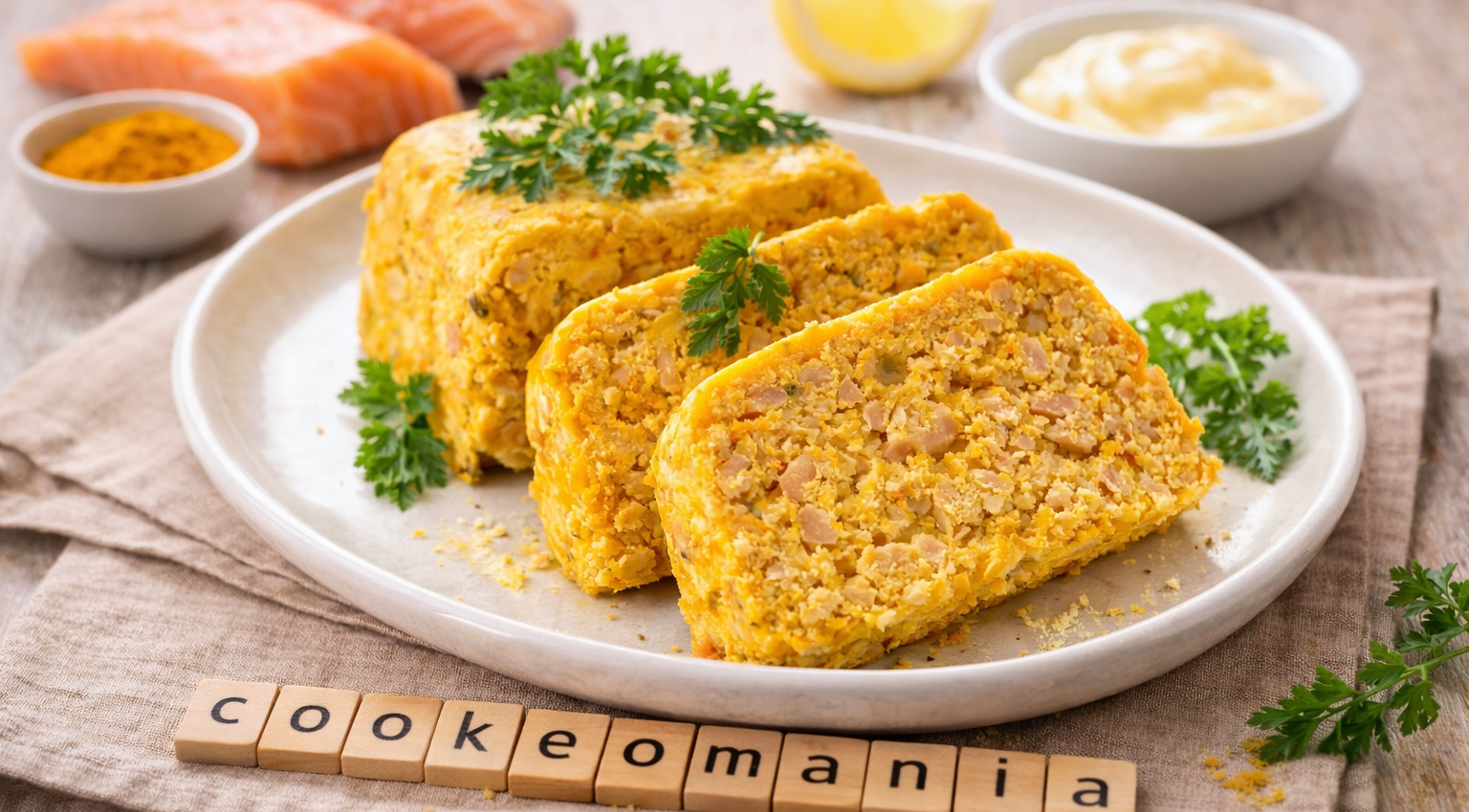 Terrine de saumon au curcuma, fraîche et délicatement parfumée au Cookeo