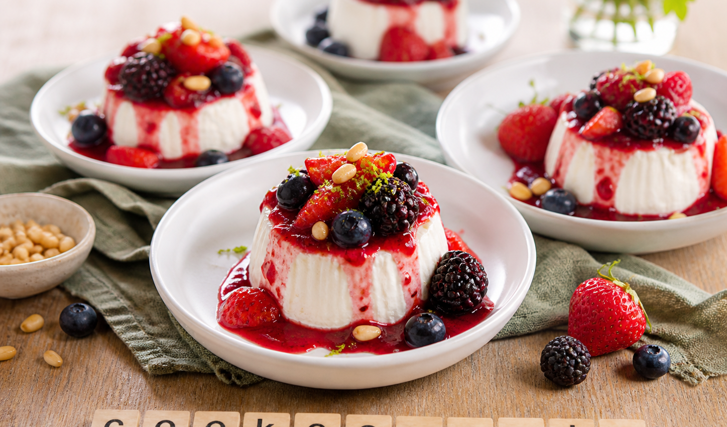 Faisselles aux fruits rouges au Cookeo, un dessert frais prêt en quelques minutes