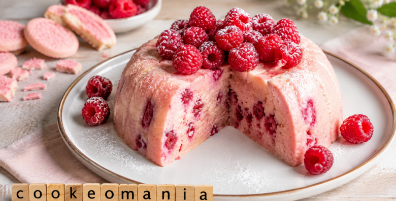 Pudding rose et framboises au Cookeo, un dessert frais aux biscuits roses de Reims