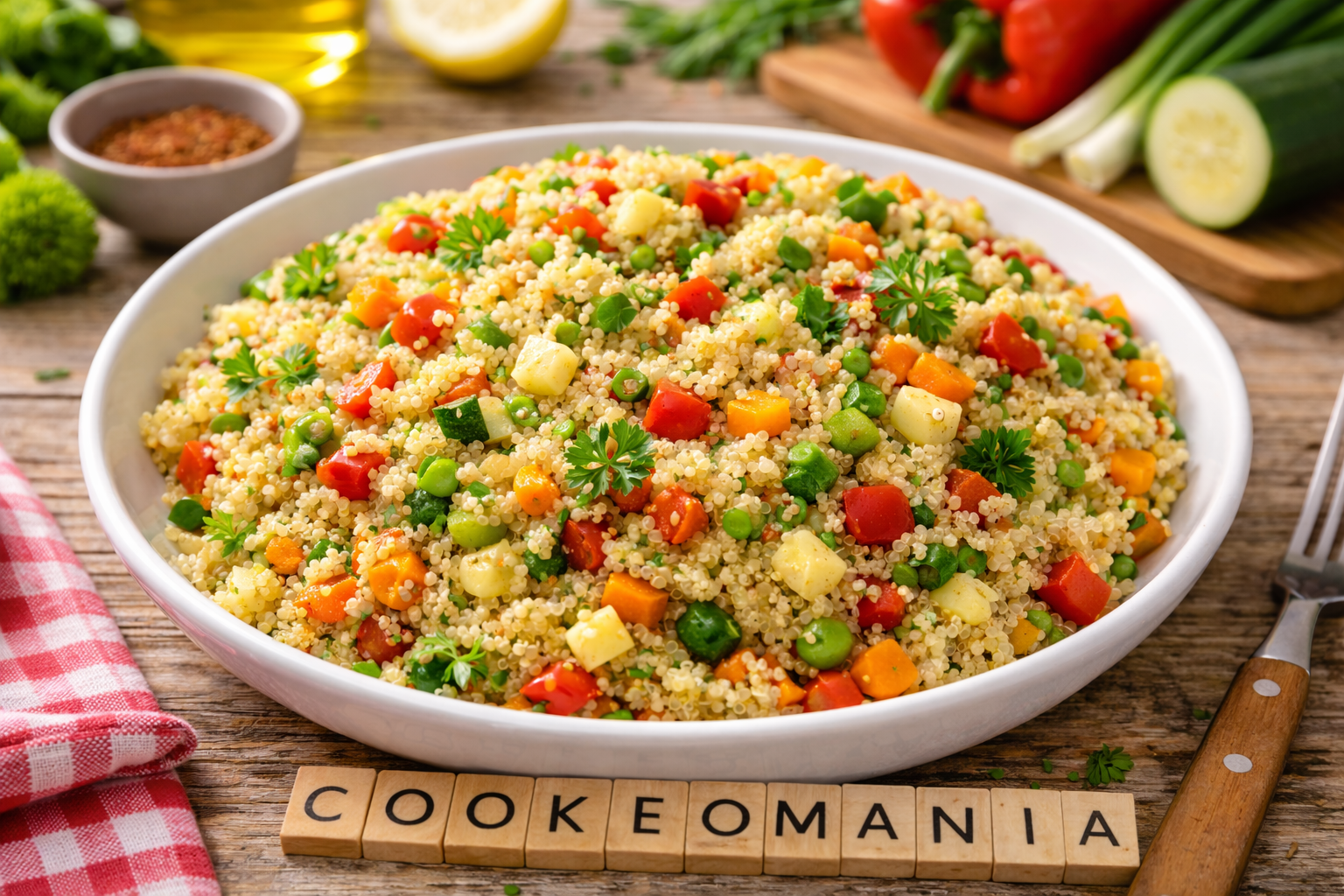 Quinoa aux légumes au Cookeo la recette facile, légère et colorée