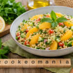 Salade au Cookeo de boulgour aux herbes fraîches, orange et tomates confites à l'autocuiseur Moulinex