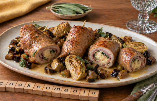 Saltimbocca de veau au Cookeo une recette chic et facile aux artichauts et aubergines