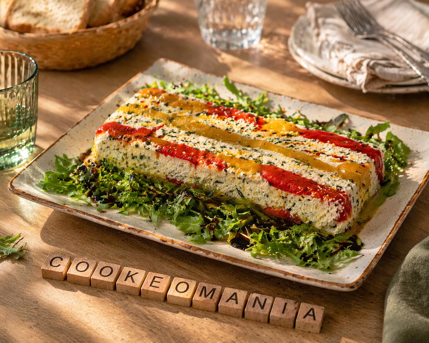 Terrine de ricotta aux poivrons au Cookeo une entrée fraîche, colorée et facile