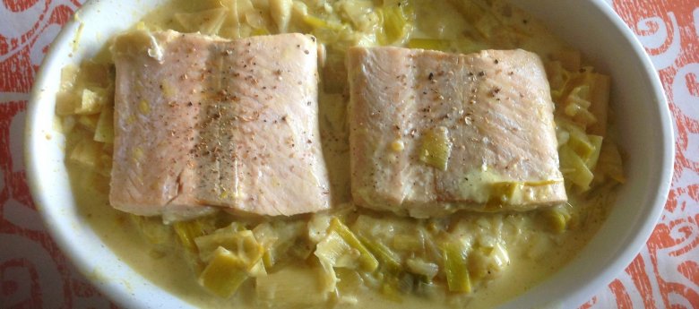 Pavé De Saumon Et Sa Fondue De Poireaux Cookeo