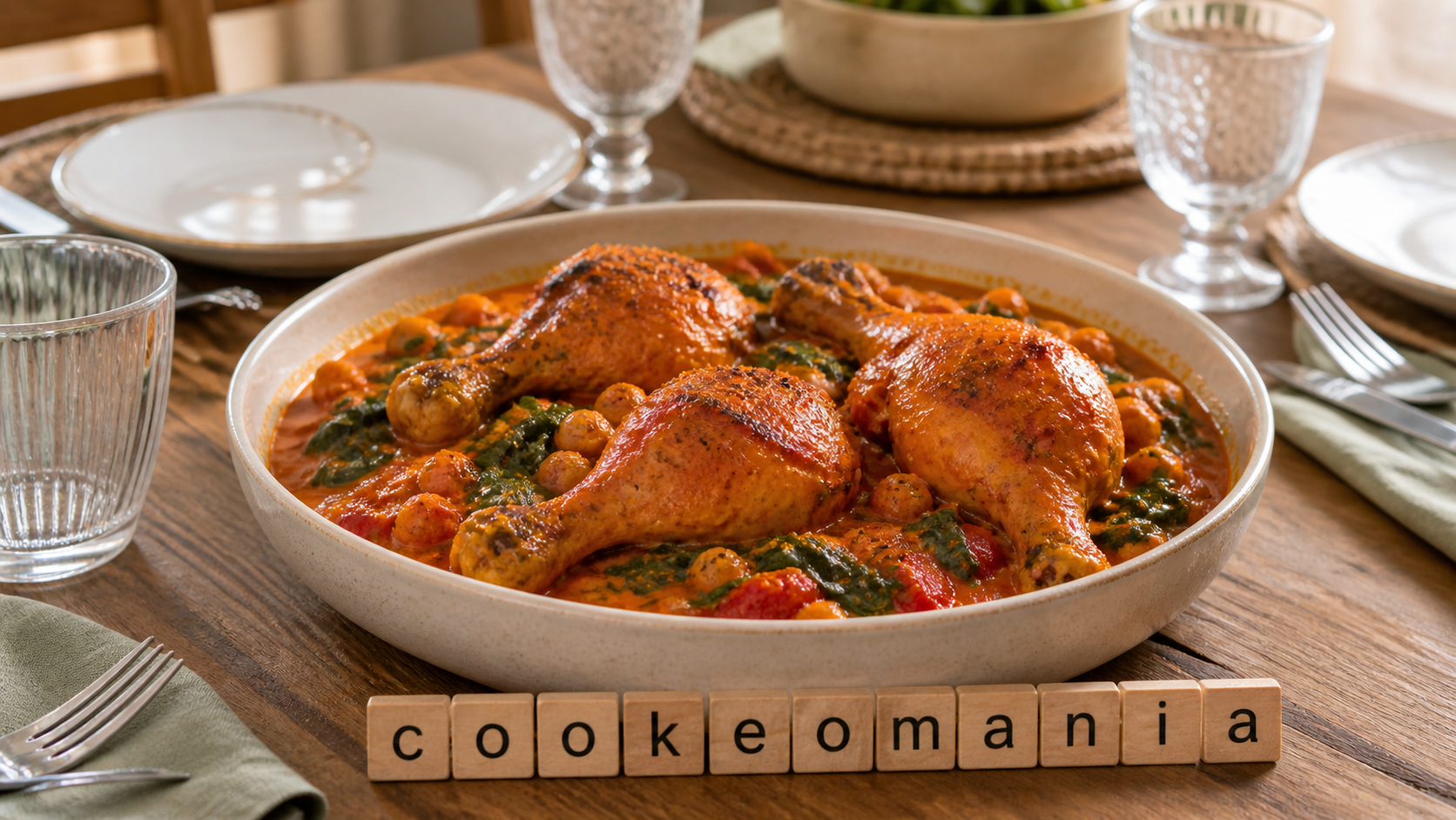 Poulet tandoori au Cookeo, cuisses marinées aux épices et légumes fondants