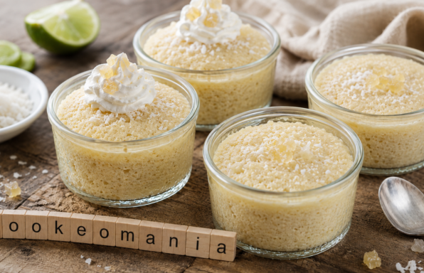 Pudding gingembre coco au Cookeo, un dessert moelleux et parfumé en verrines